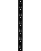CANCCIO ORNA studded black leather belt strap, stud details