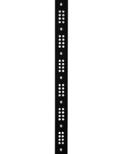 CANCCIO ORNA studded black leather belt strap, stud details